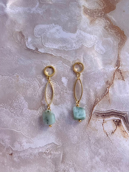 Larimar Sea Earrings