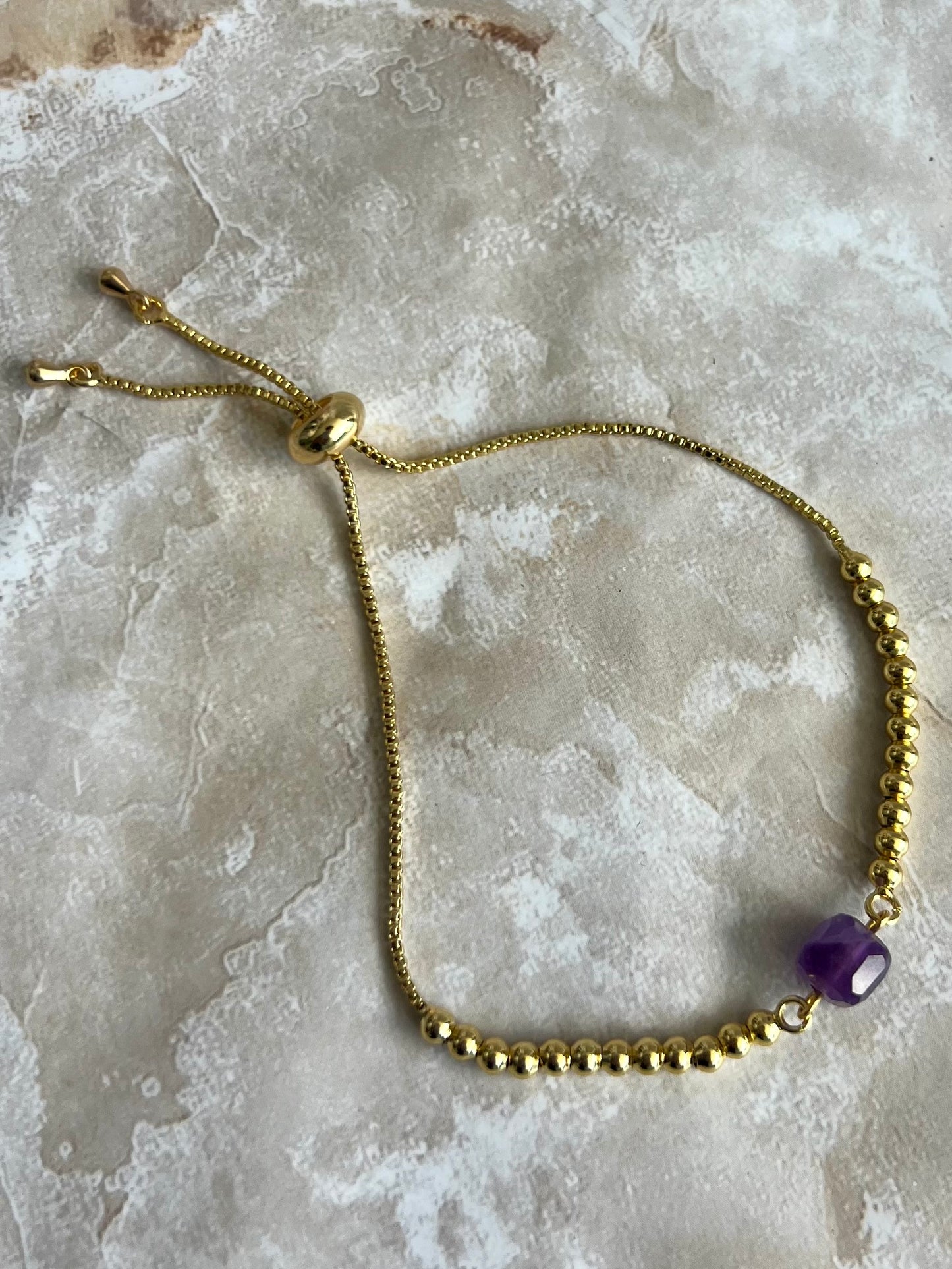 Amethyst Adjustable Bracelet