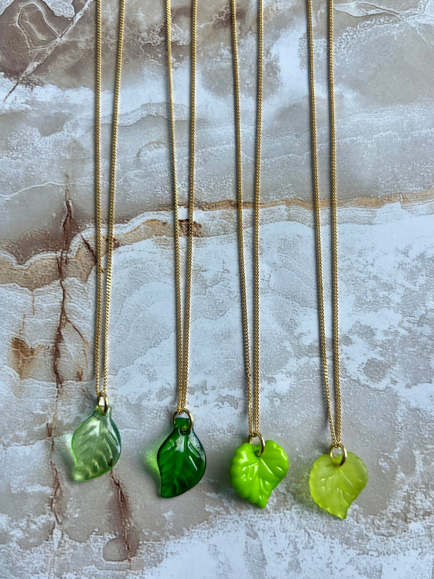 Green Leafs Necklaces