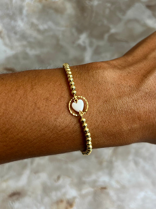 Nacar Mini Heart Bracelet