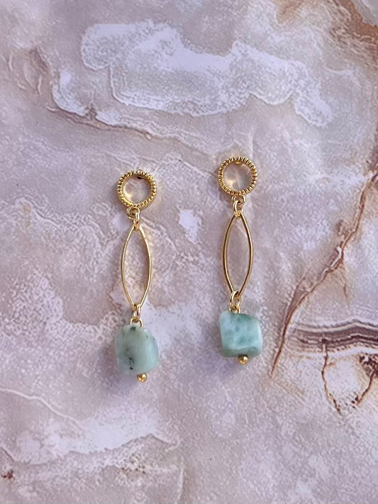 Larimar Sea Earrings