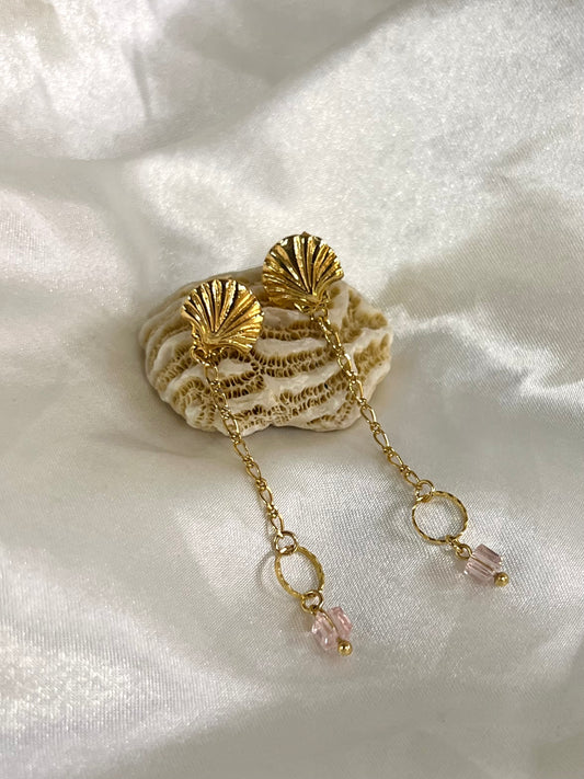 Pinky Shell Earrings