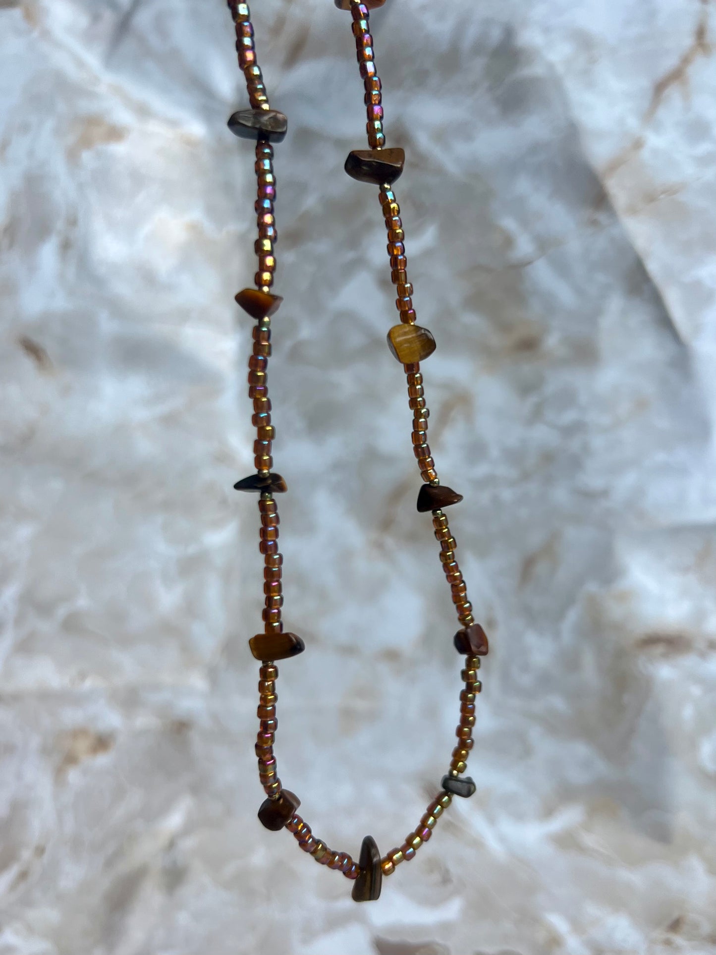 Tiger Eye Chips Necklace