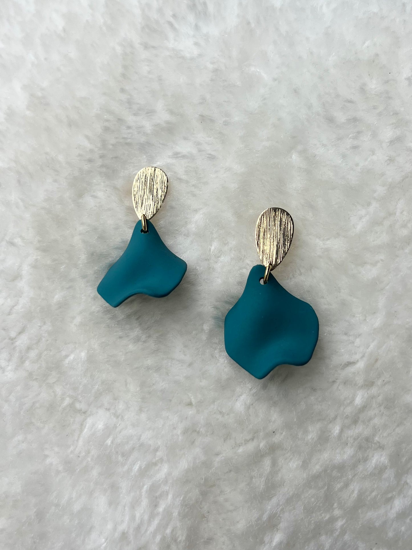 Turquoise Petal Earrings