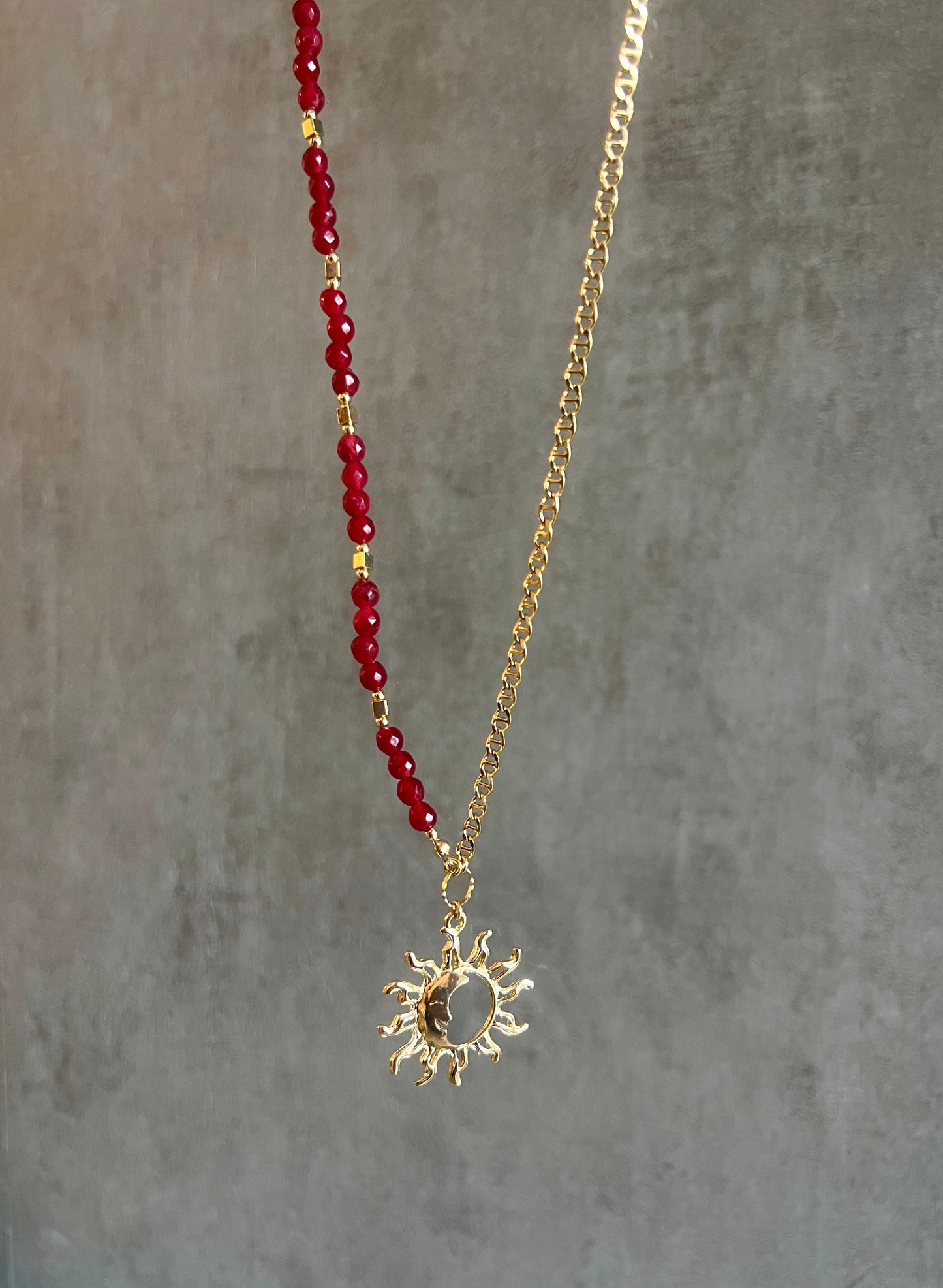 Sunny Ruby Necklace