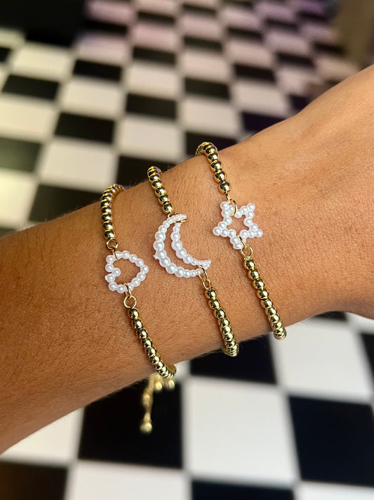 Pearls Adjustable Bracelets