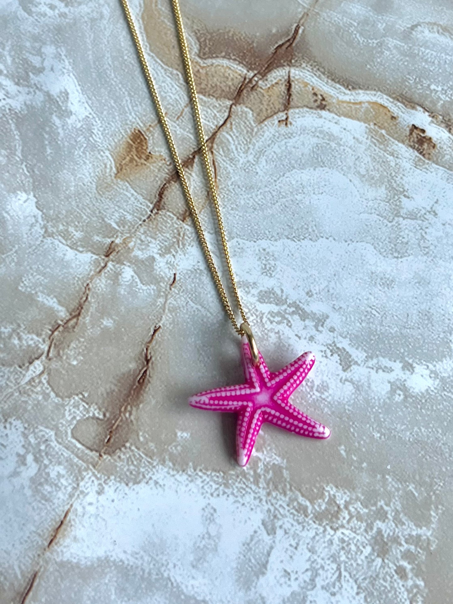 Colorful Starfish Necklace