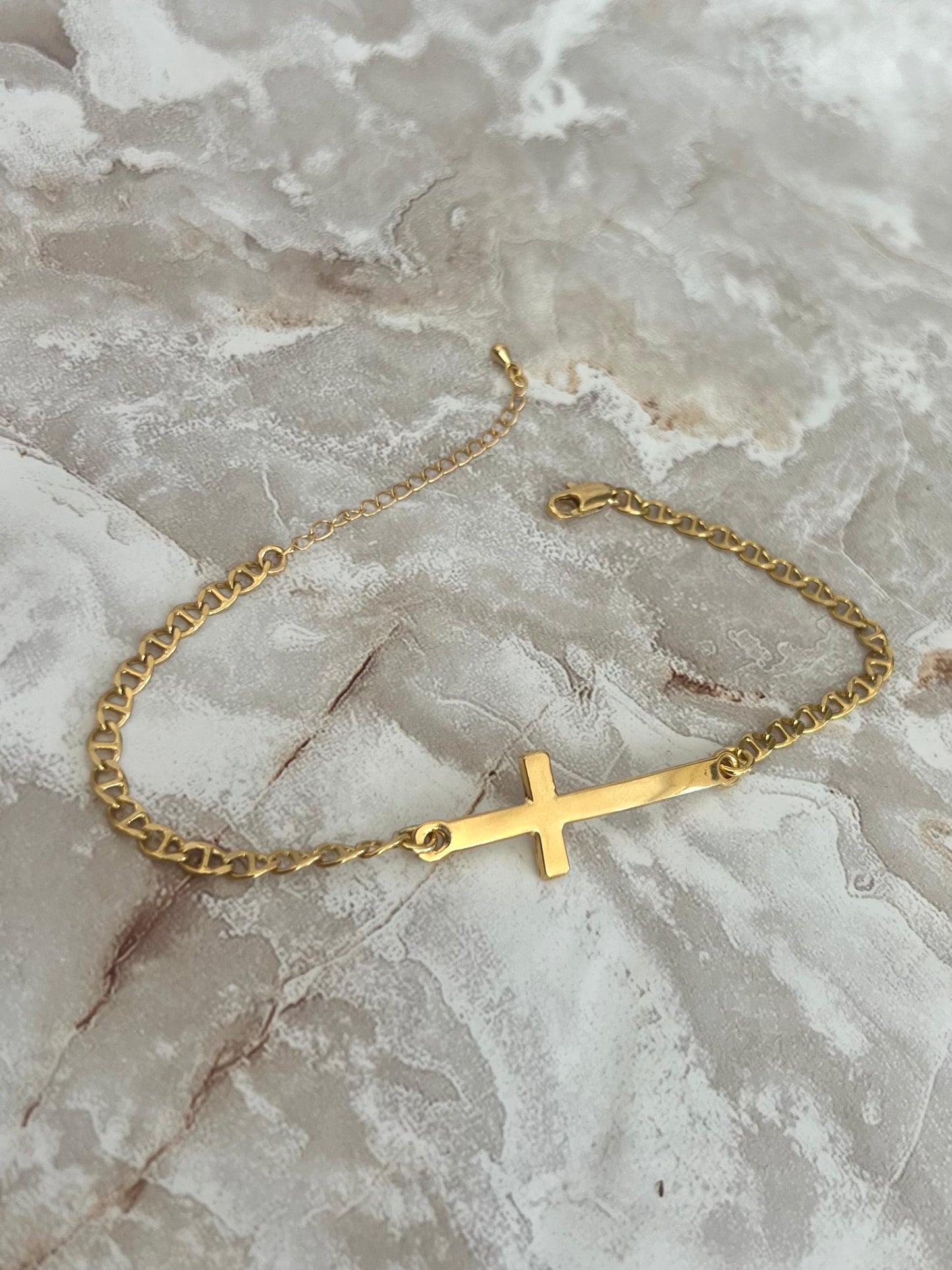 Cross Link Anklet