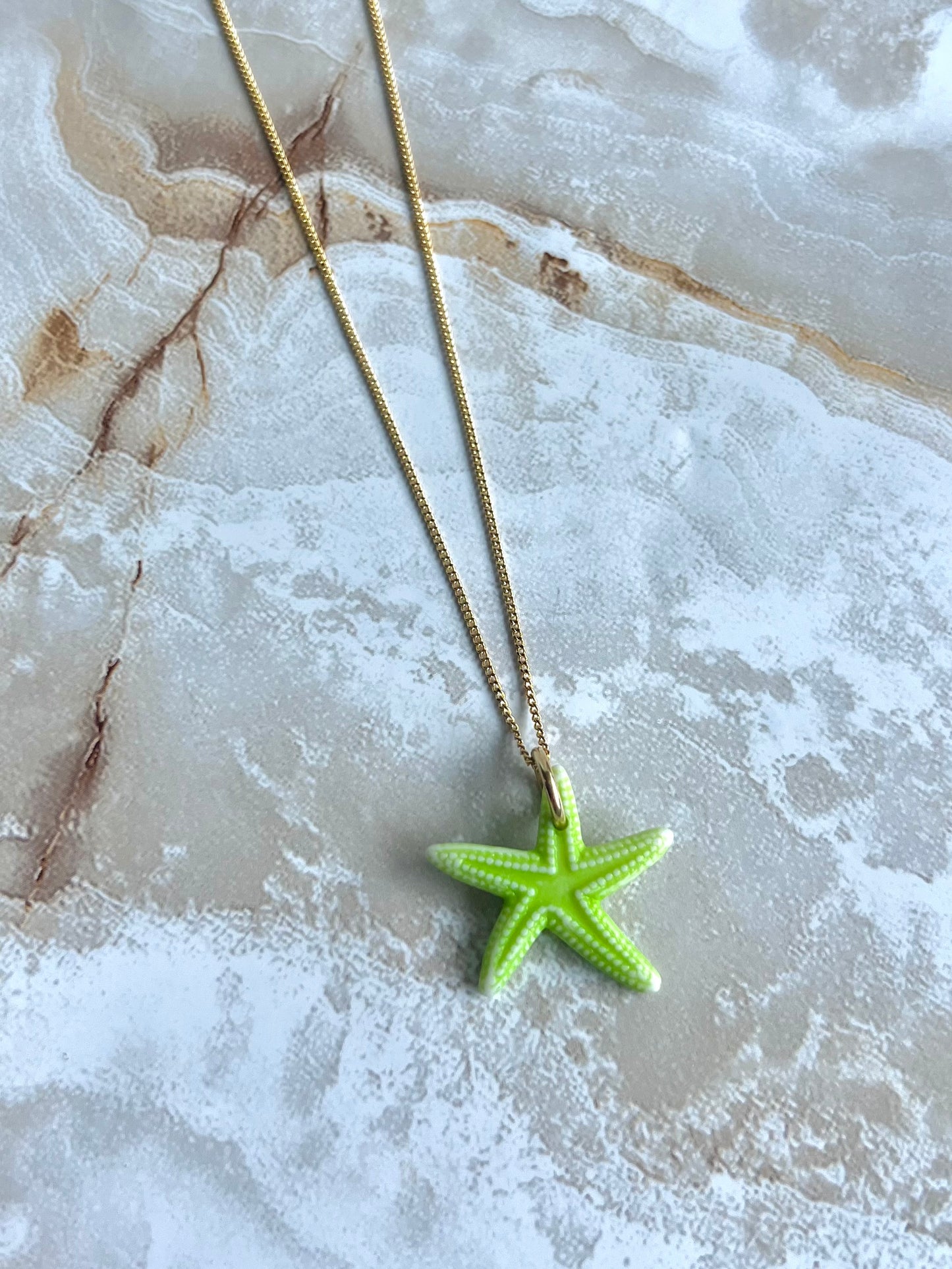 Colorful Starfish Necklace