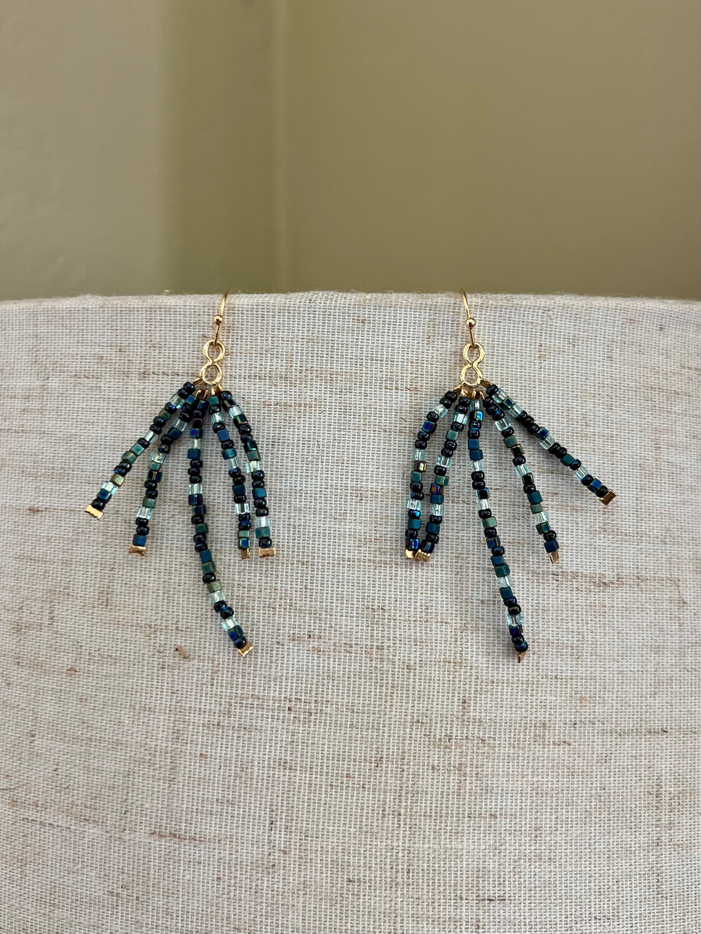 Azul Metálico Earrings