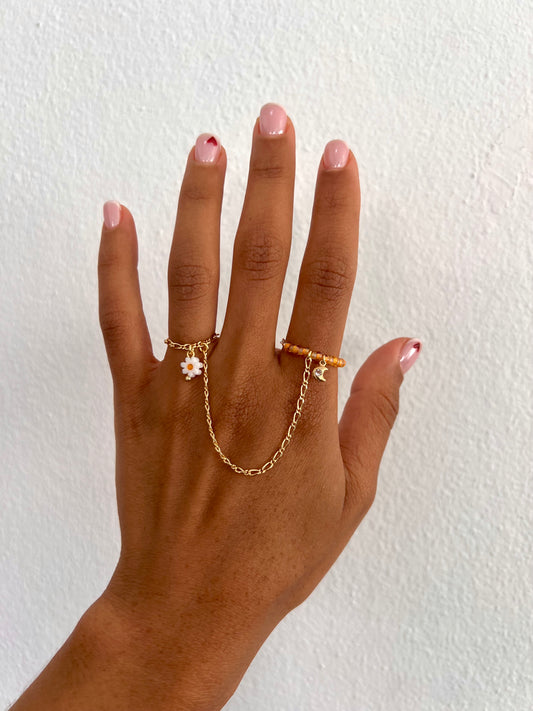 Daysi Double Finger Ring