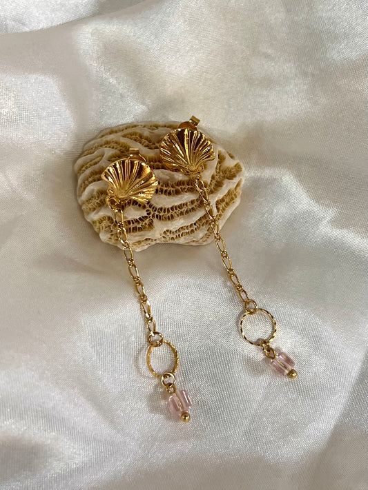 Pinky Shell Earrings