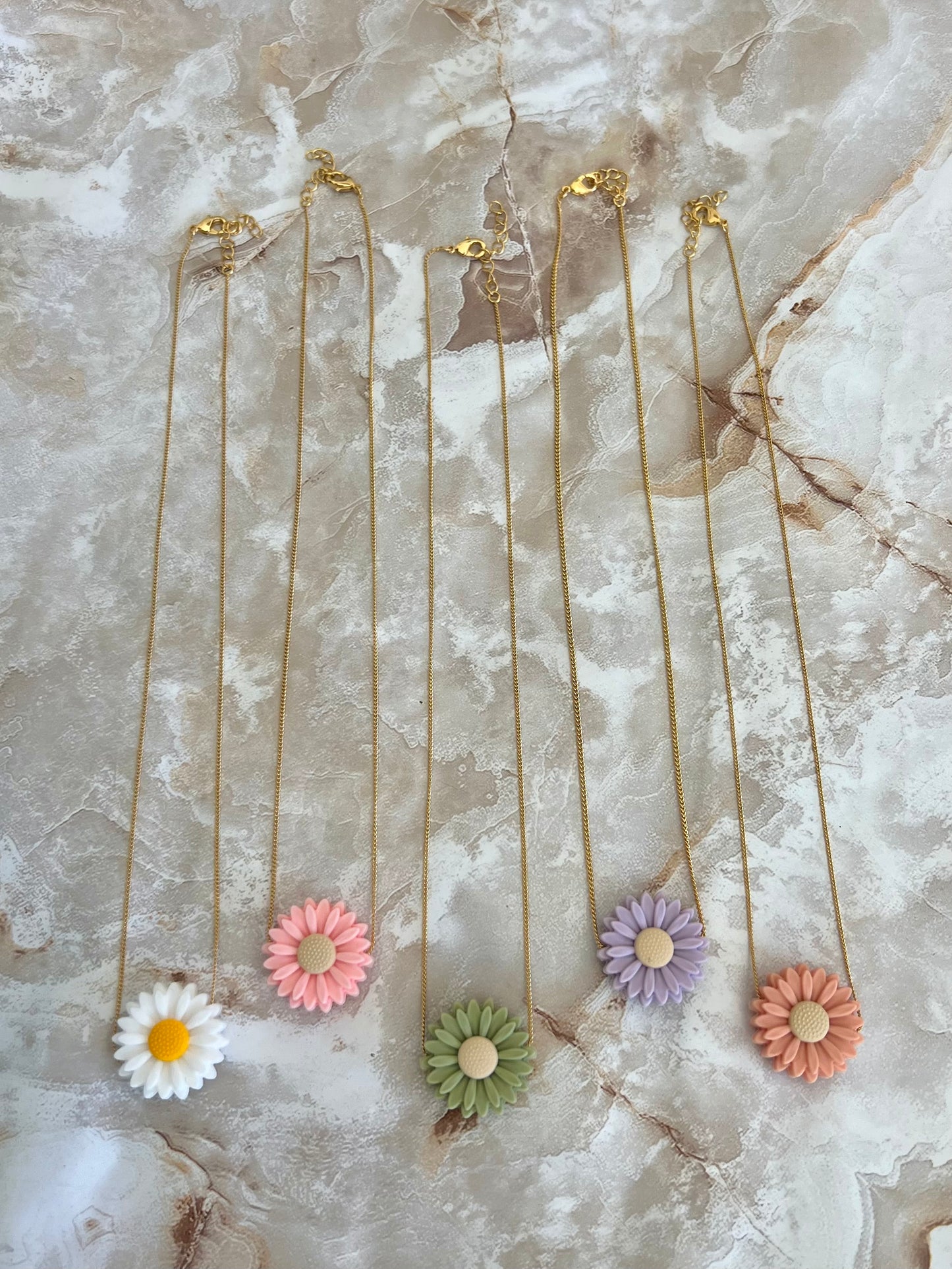 Colorful Daisy Necklaces