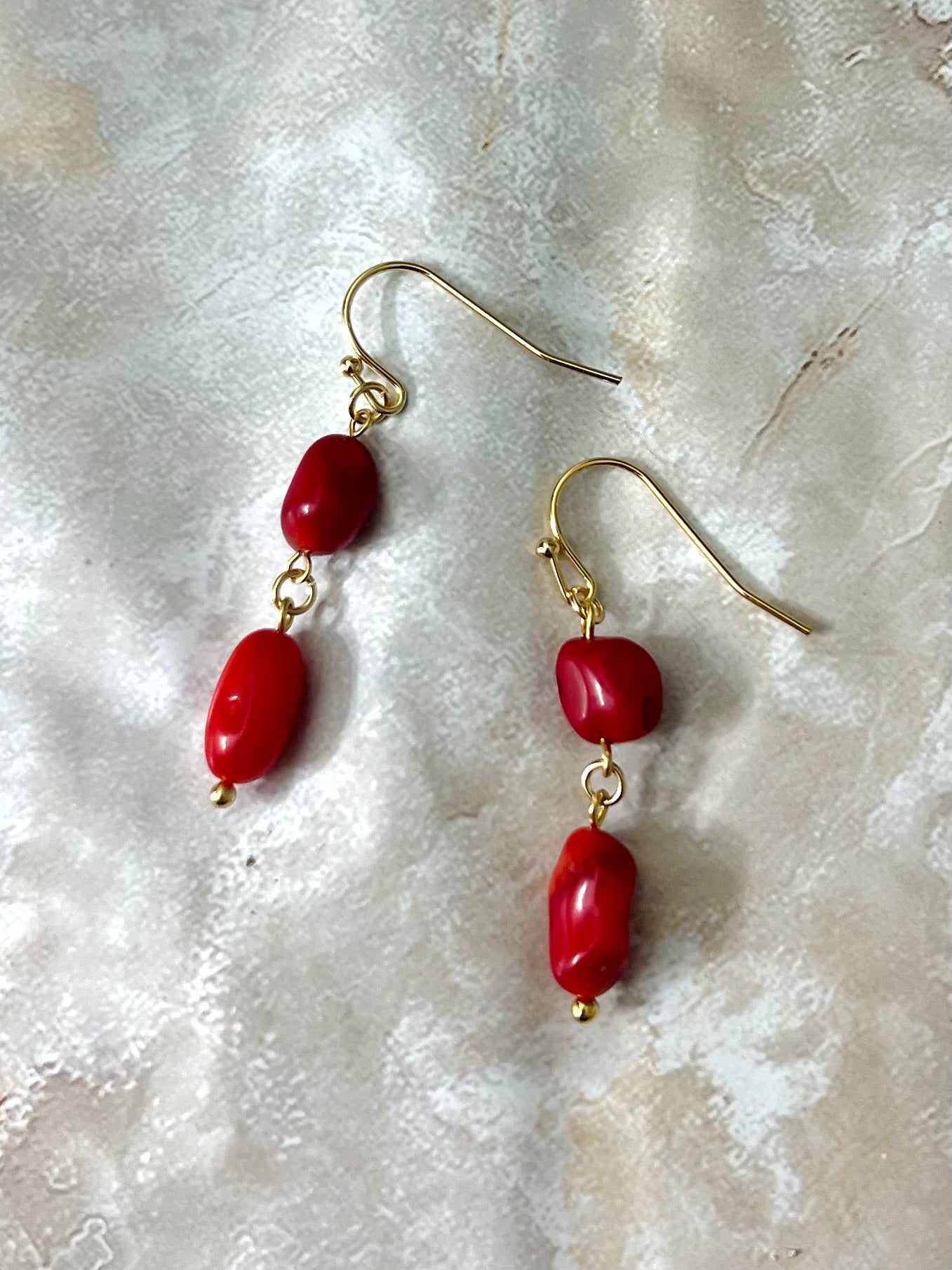 Coral Rojo Earrings