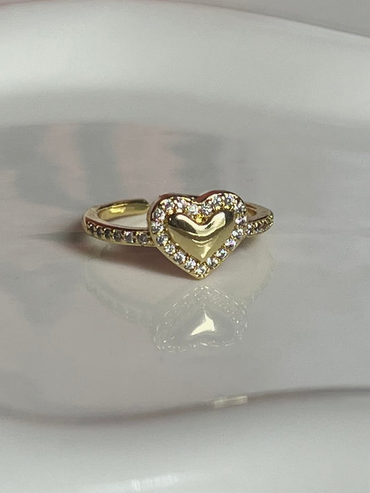 Pave Heart Ring