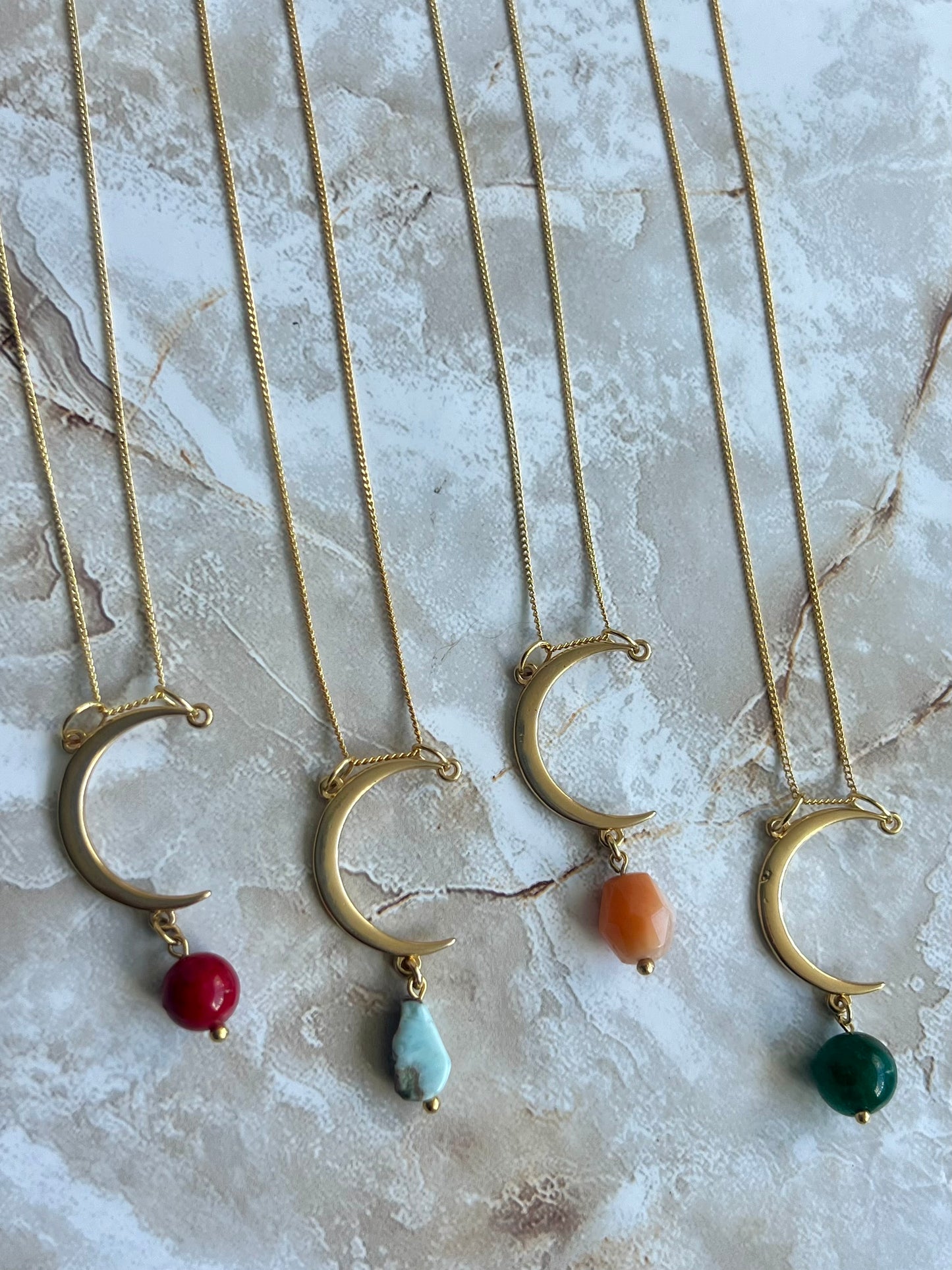 Moon & Stone Necklace