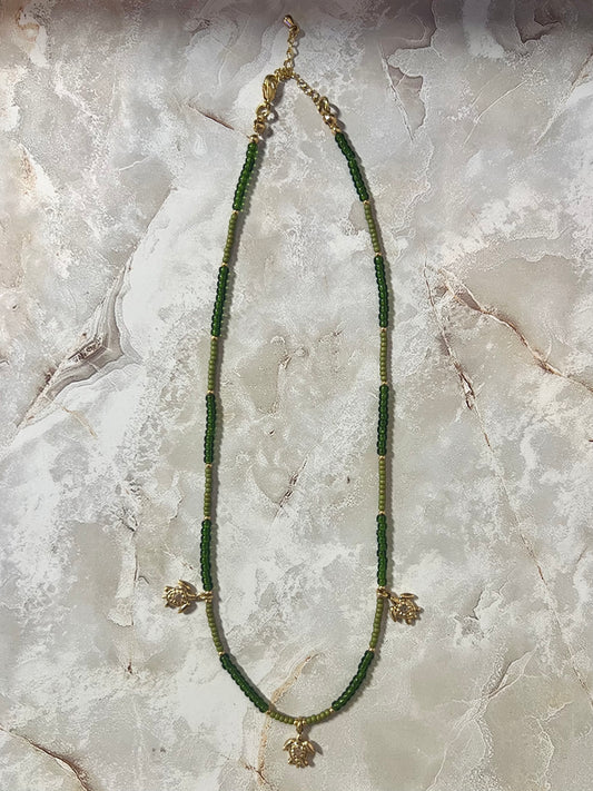 Turtles Green Necklace