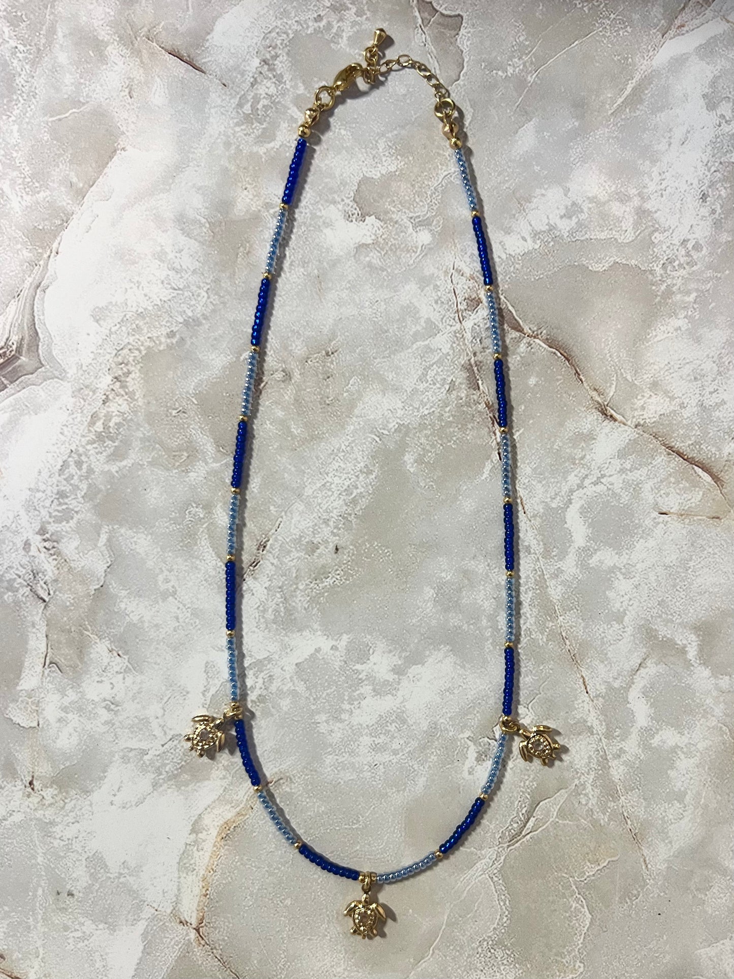 Turtles Blue Necklace