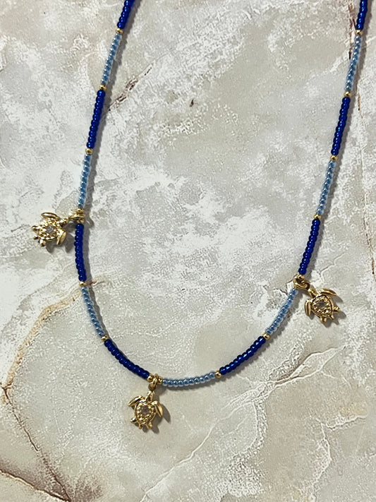 Turtles Blue Necklace