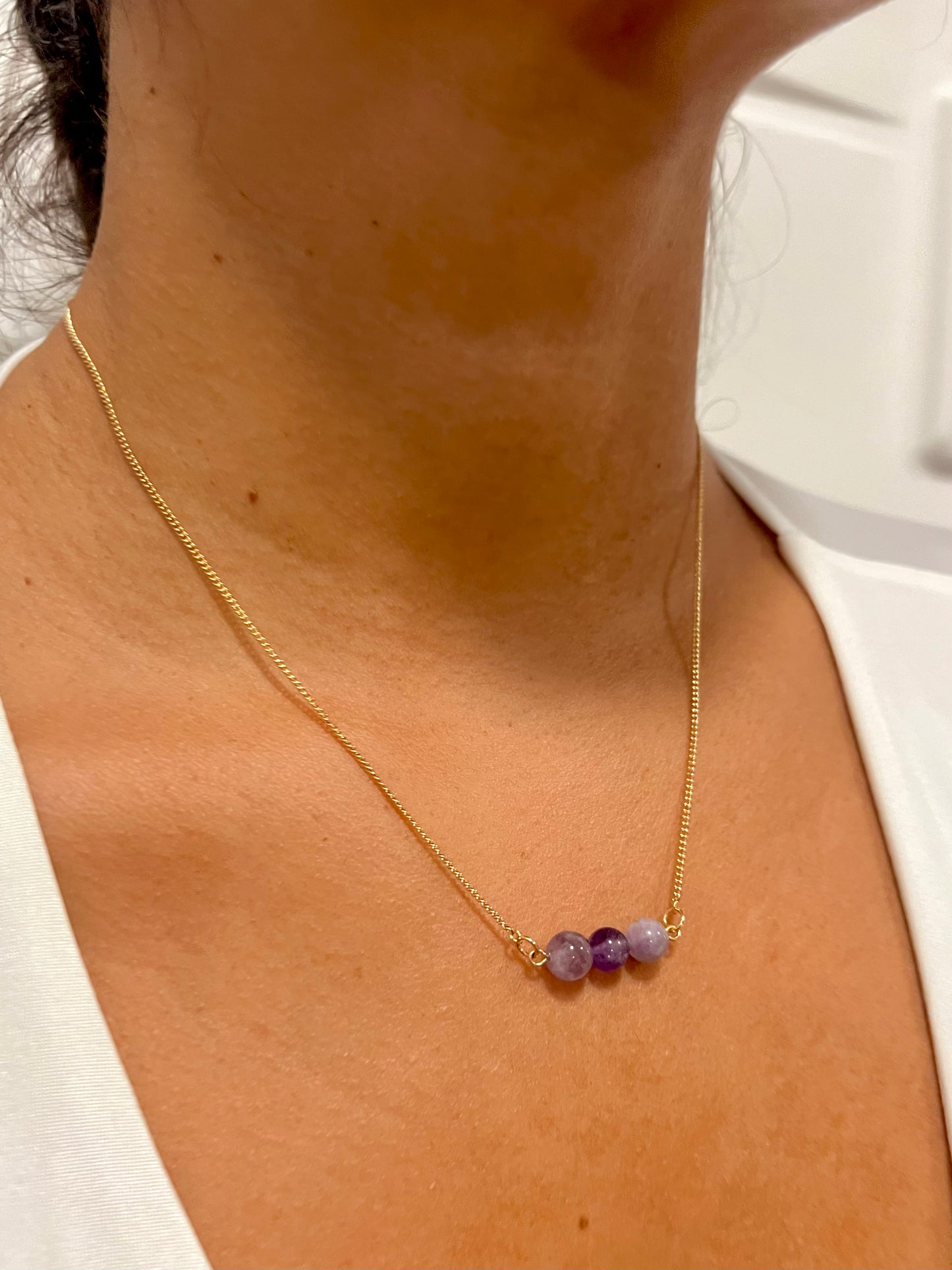 Amethyst Stones Necklace