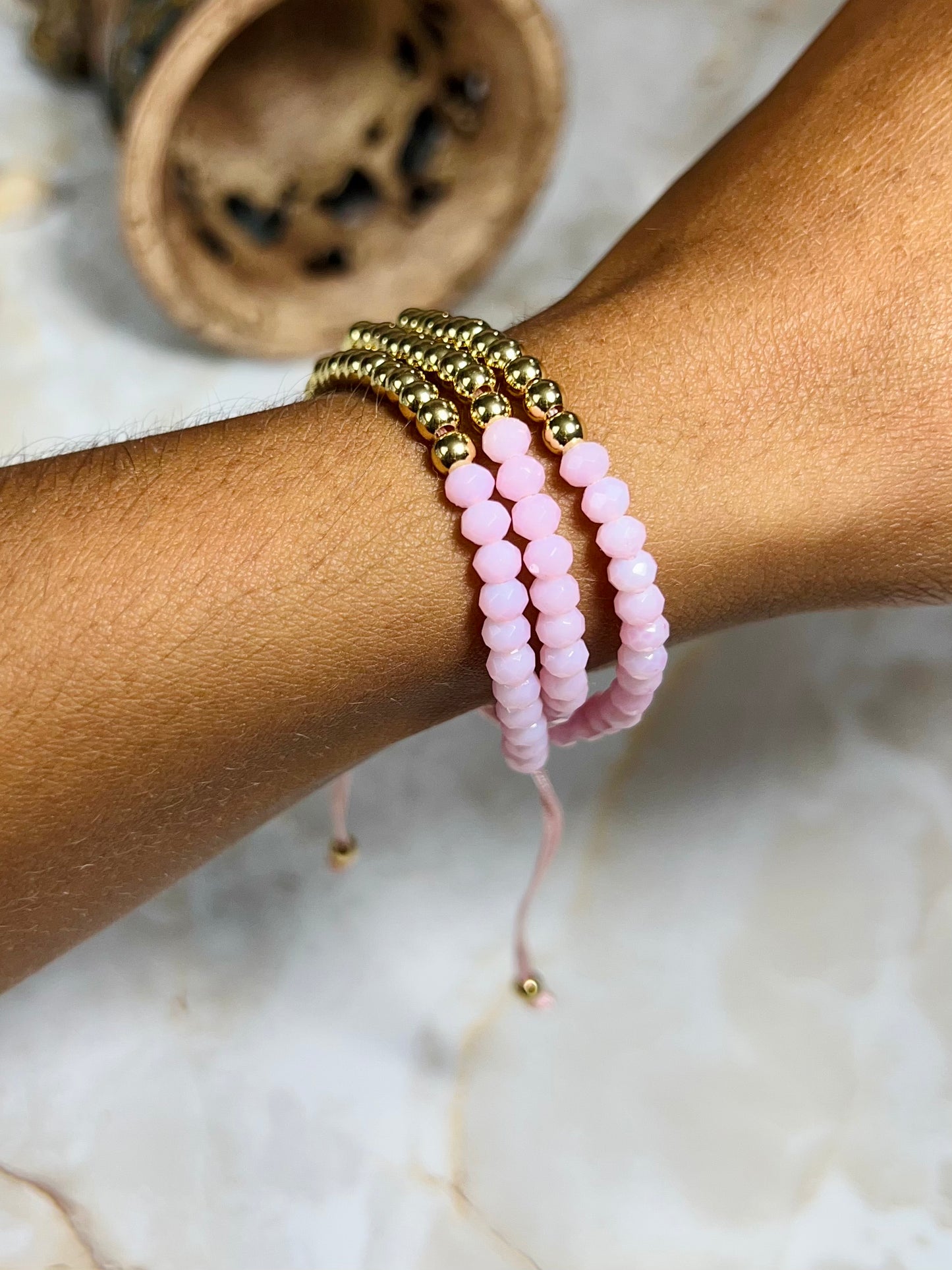 Pink Thread Bracelet