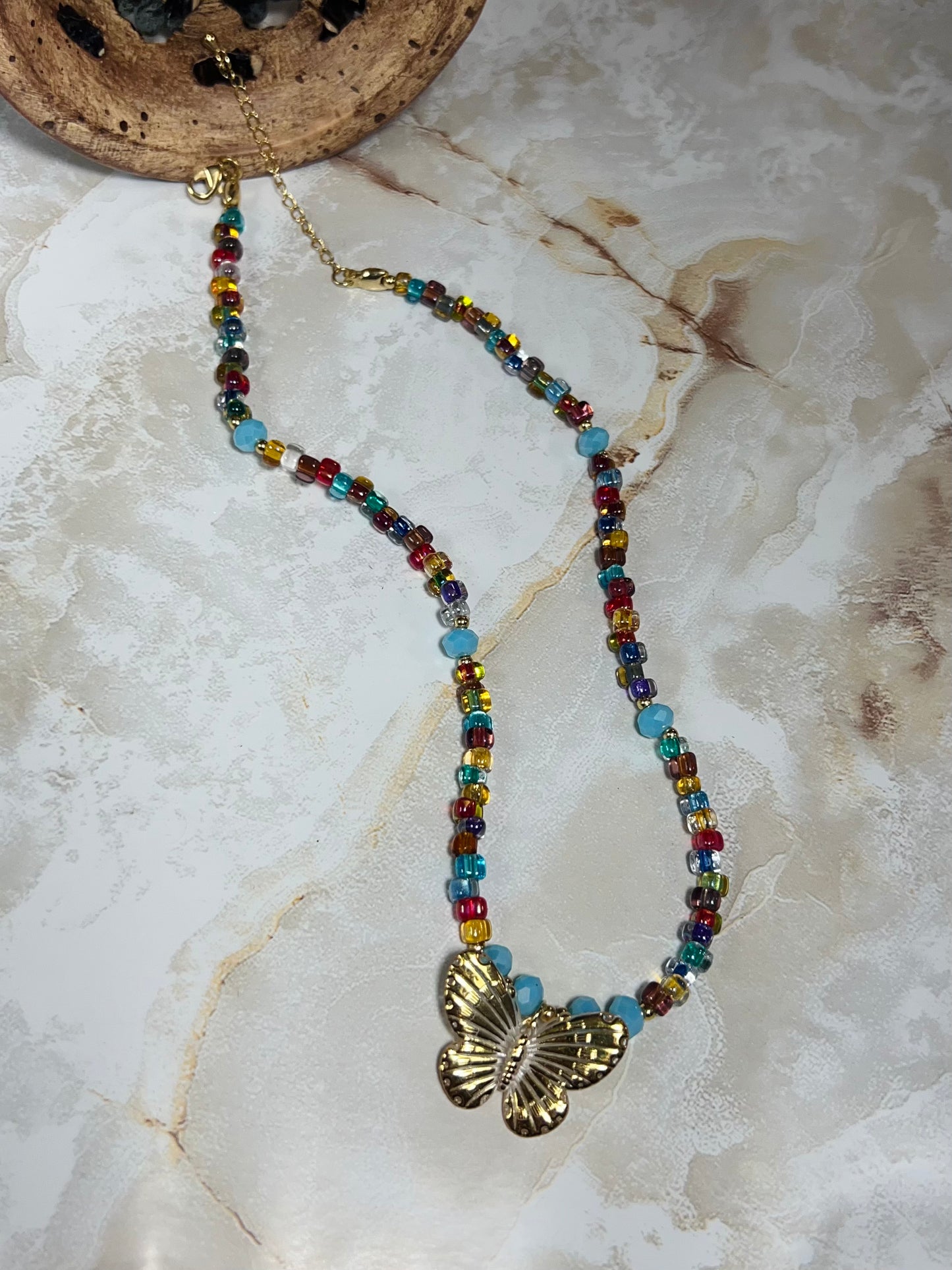 Colorful Butterfly Necklace