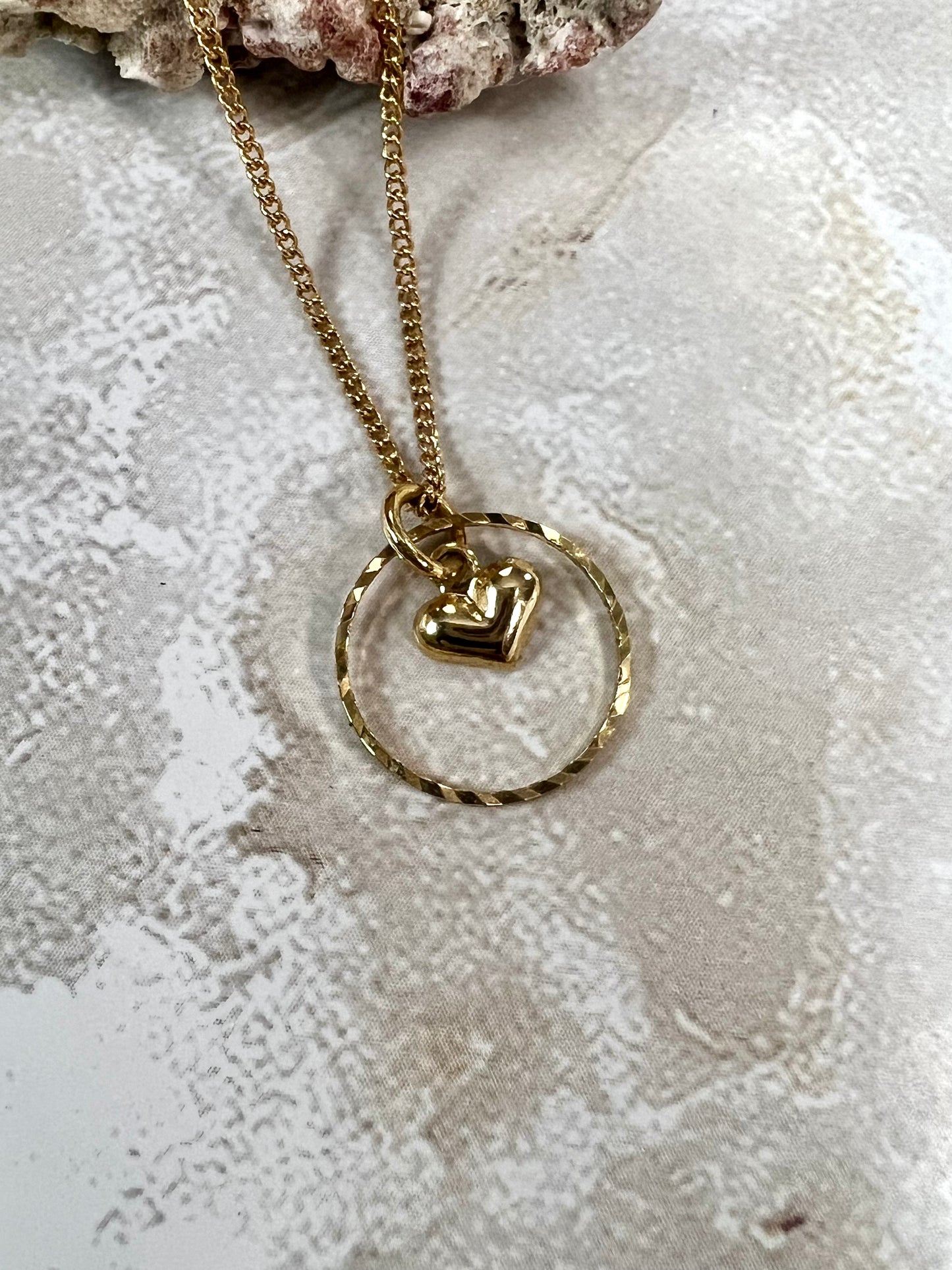 Mini Golden Heart Necklace