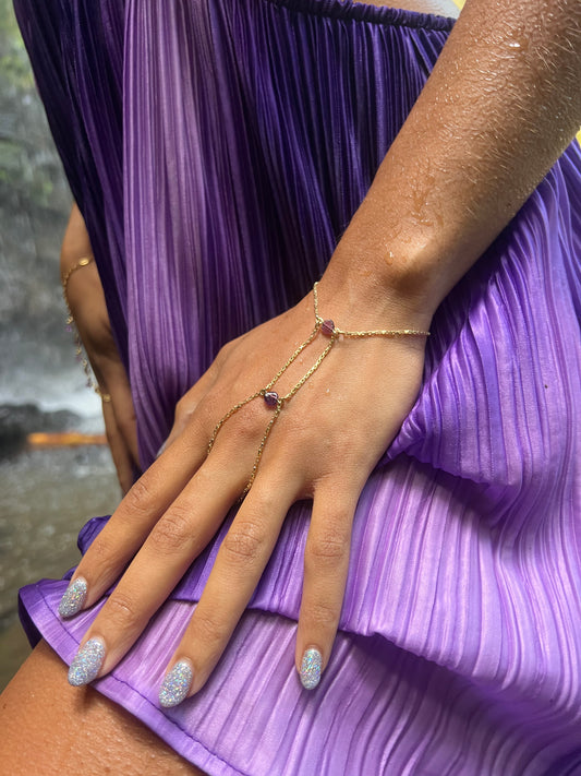 Lilac Hand Chain