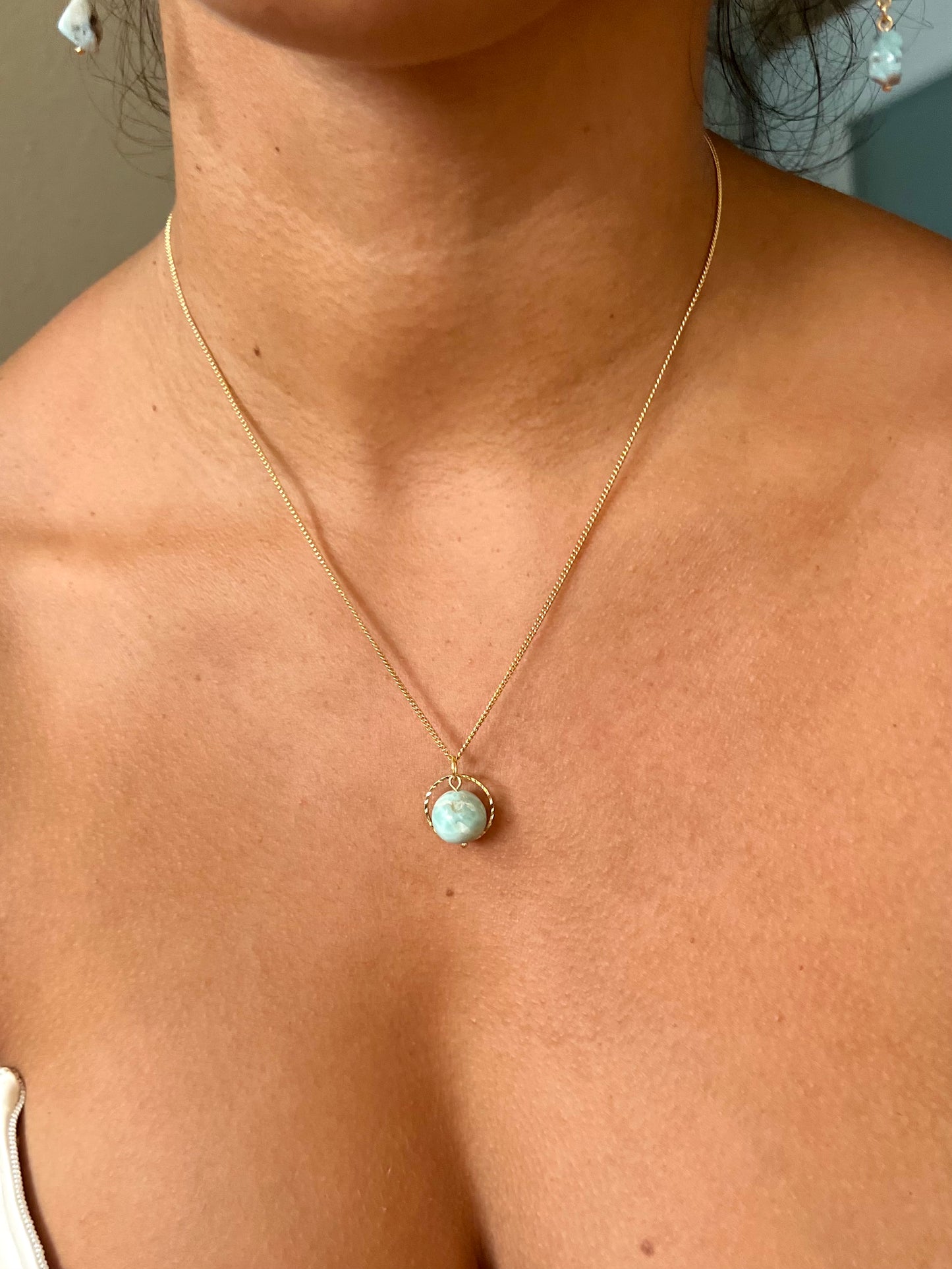 Larimar World Necklace