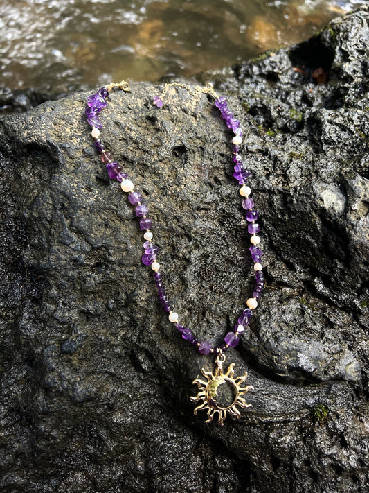 Sunny Amethyst Choker