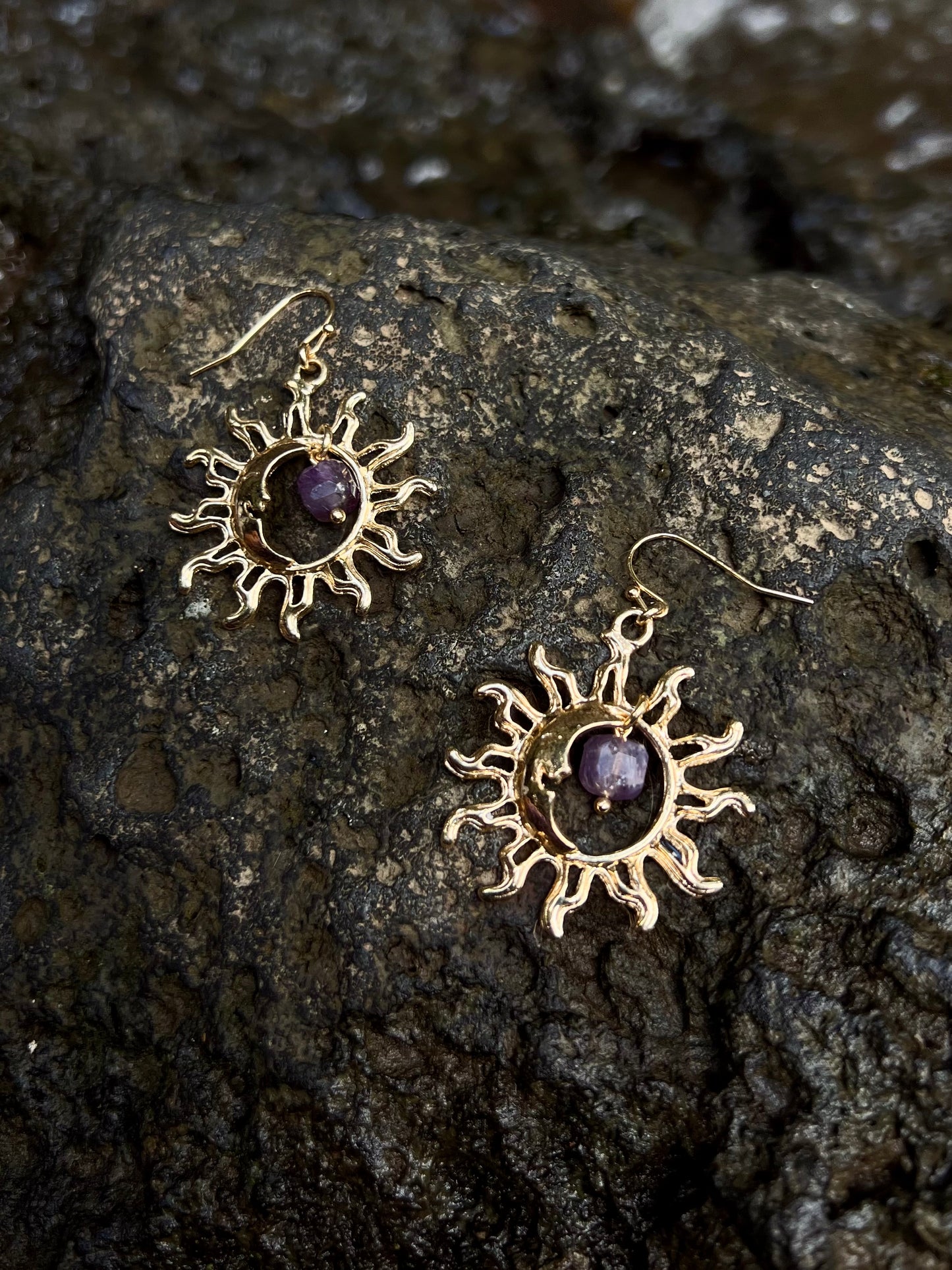 Sunny Amethyst Earrings