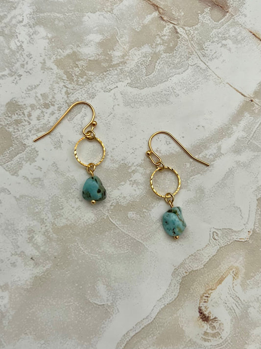 Larimar Dangle Earrings