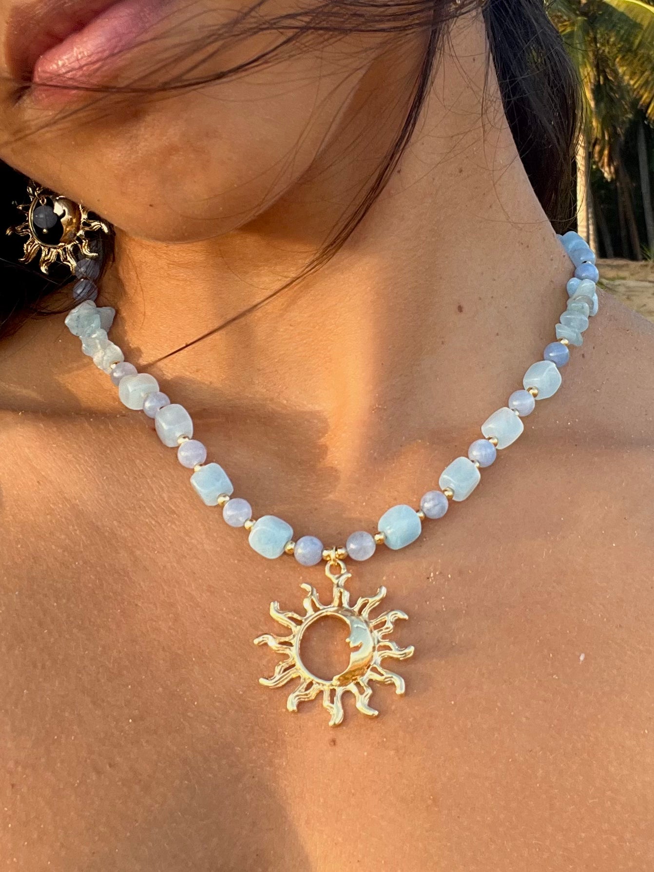 Sunny Aquamarine Necklace