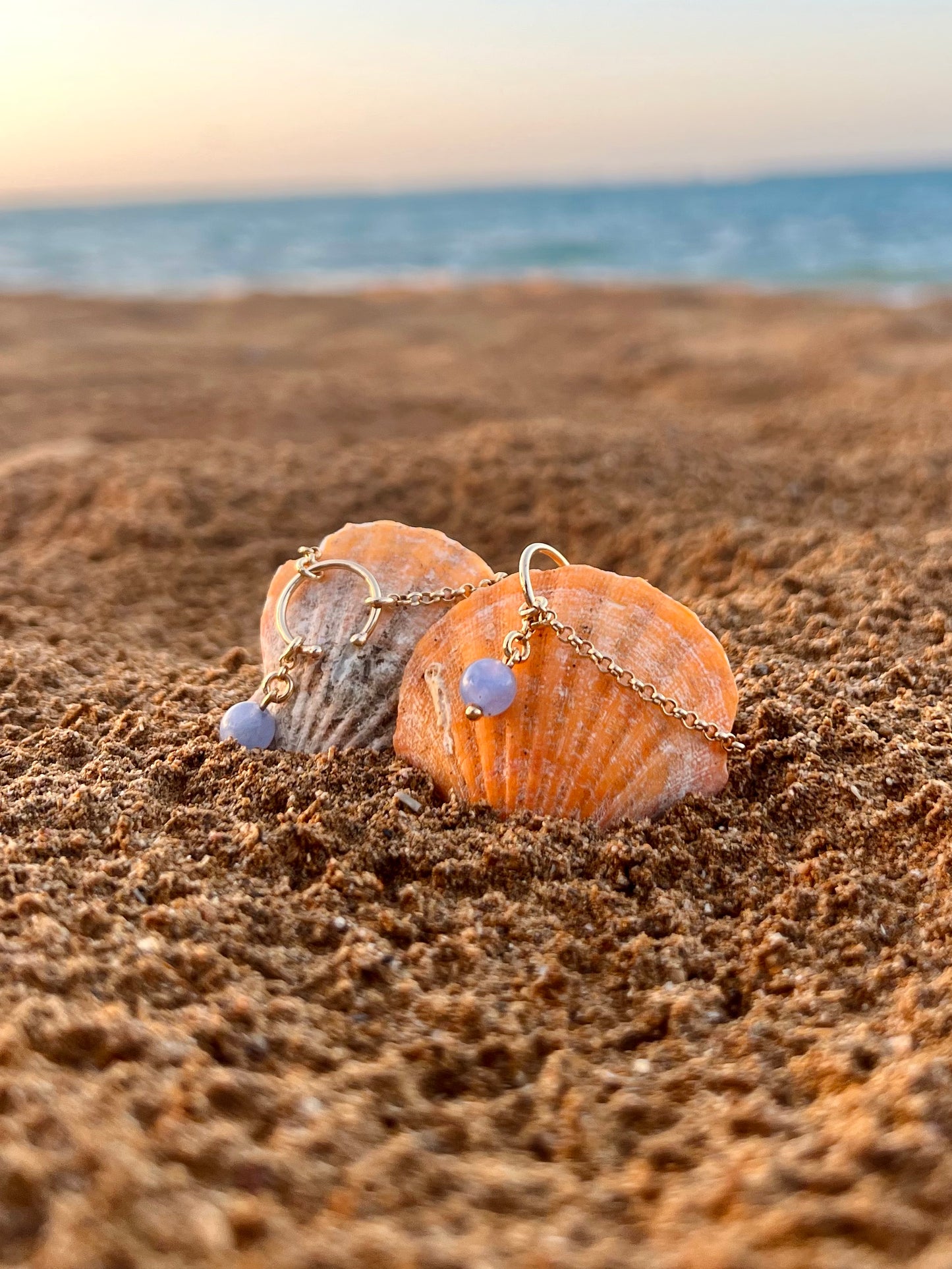 Aquamarine Cuff Earrings