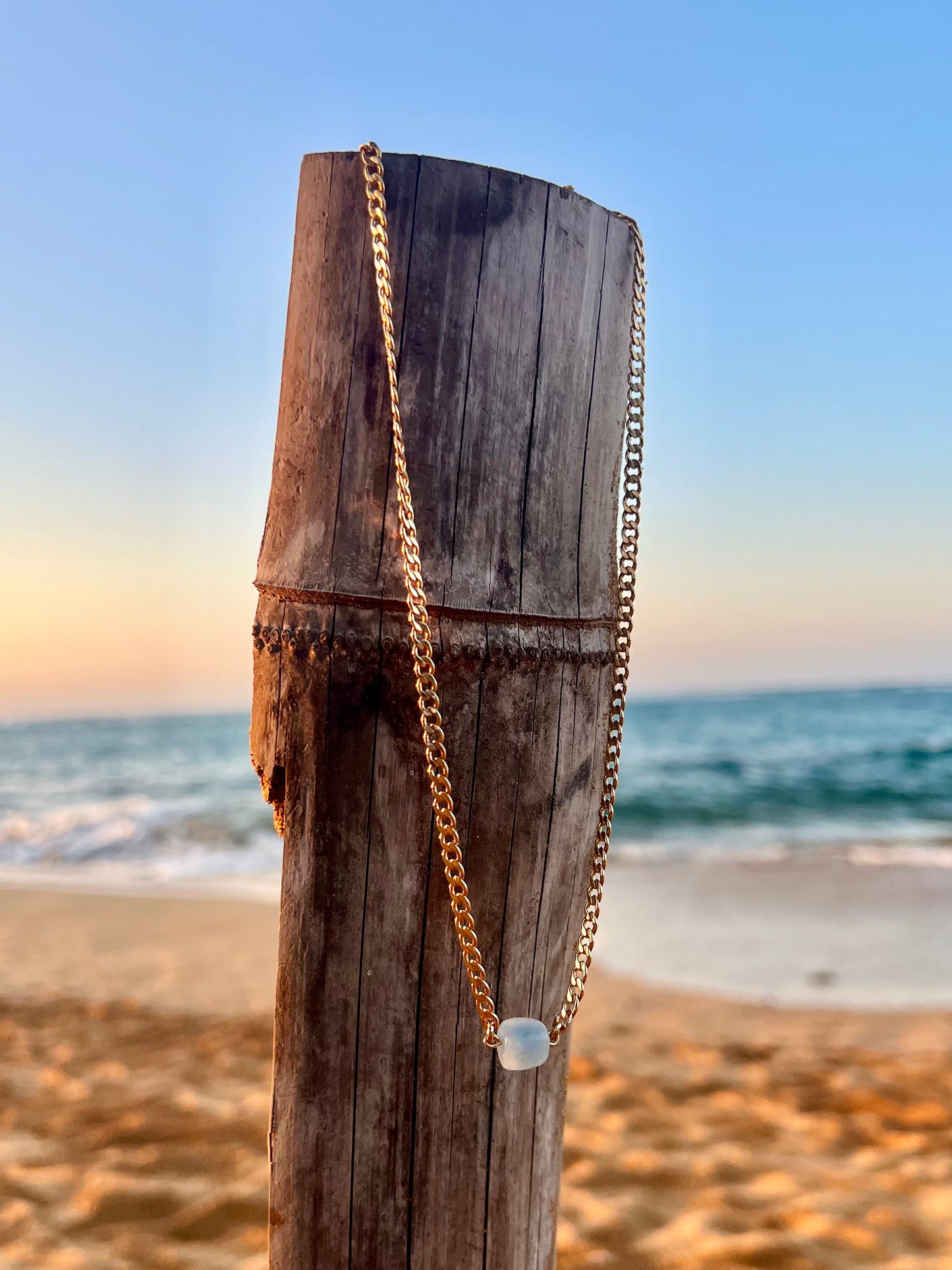 Aquamarine Cuban Necklace