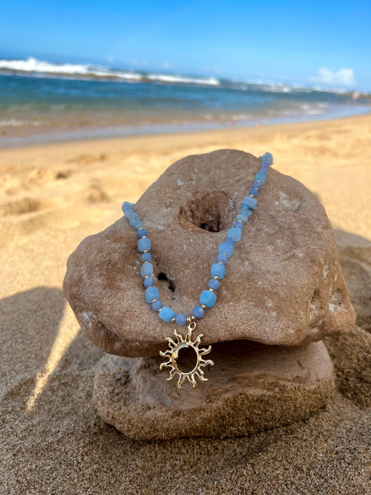 Sunny Aquamarine Necklace
