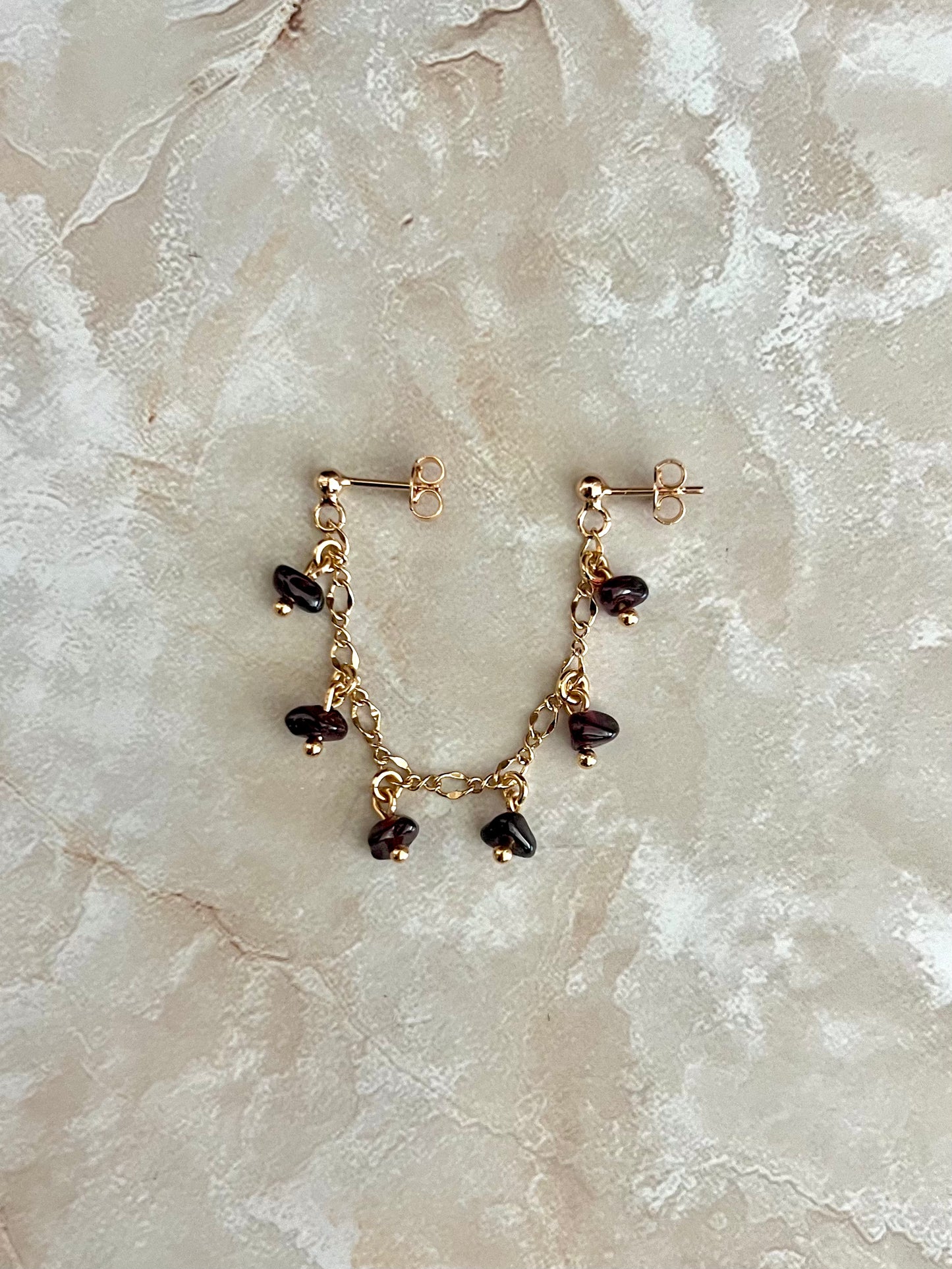 Rosé Double Stud Earring