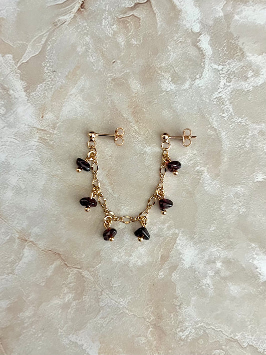 Rosé Double Stud Earring