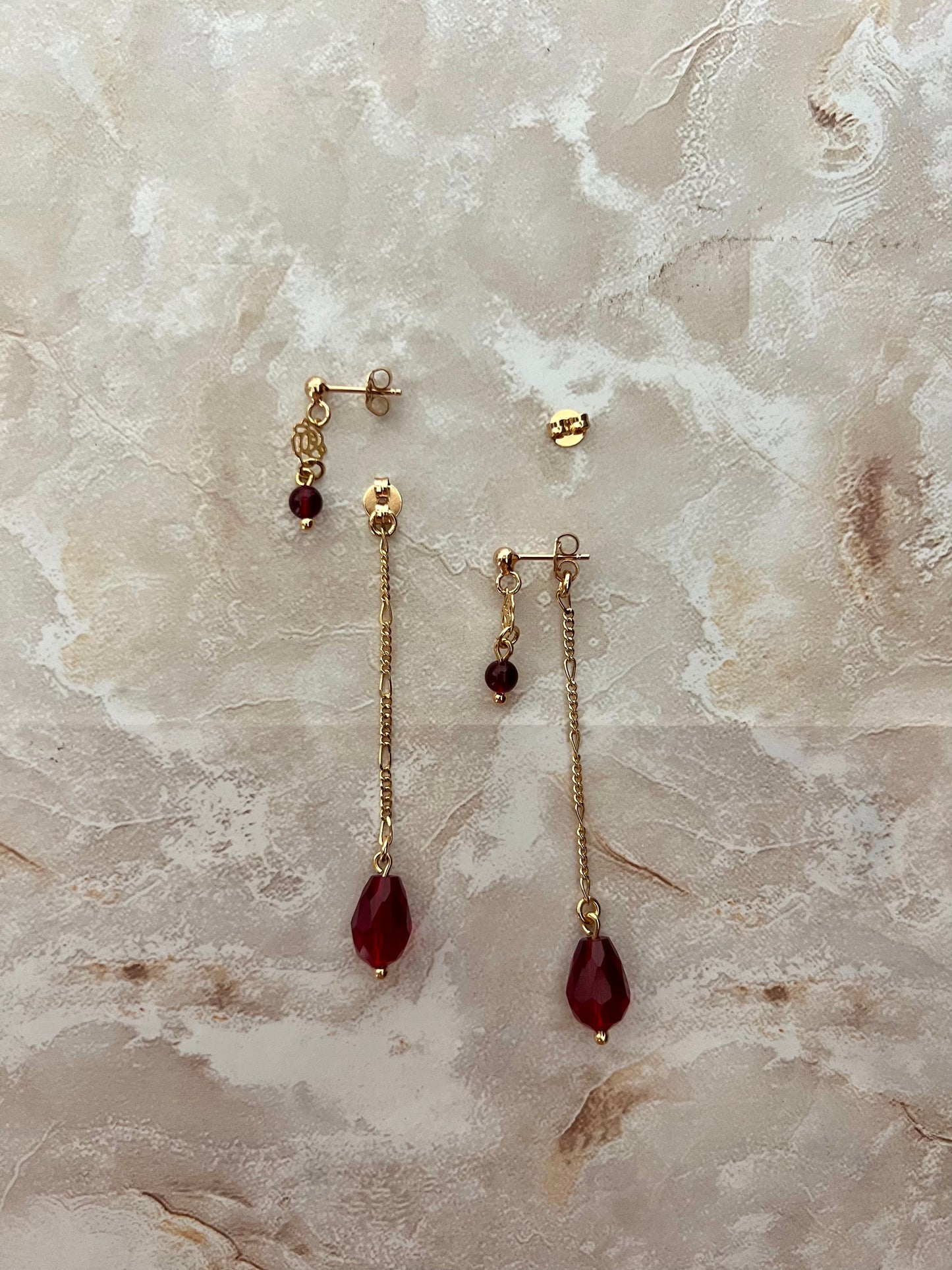 Red Rain Earrings