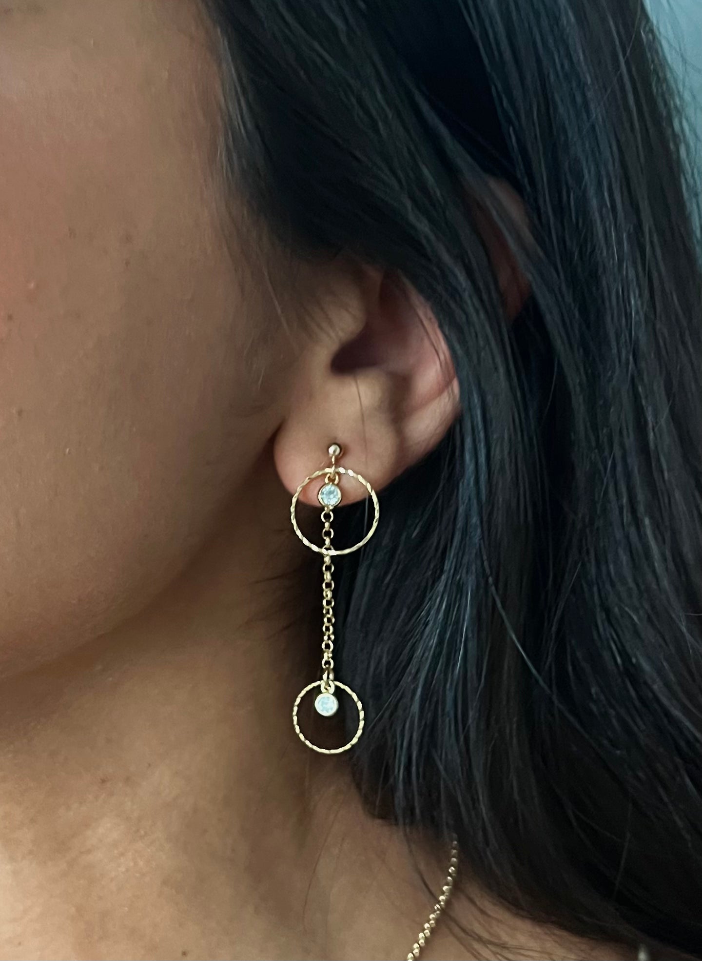 Twain Zirconia Earrings